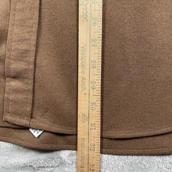 Vintage Pendleton Shirt Mens Sz L Brown High Grade Western Wear Wool Pearl Snap - Picture 11 of 12